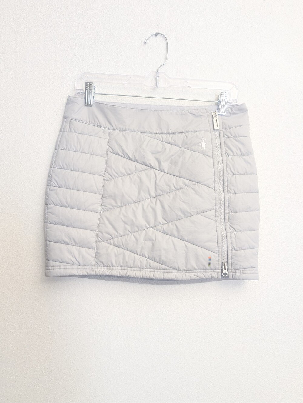 Smartwool Smartloft 120 Puffer Mini Skirt Size Small White Ash - Picture 3 of 8